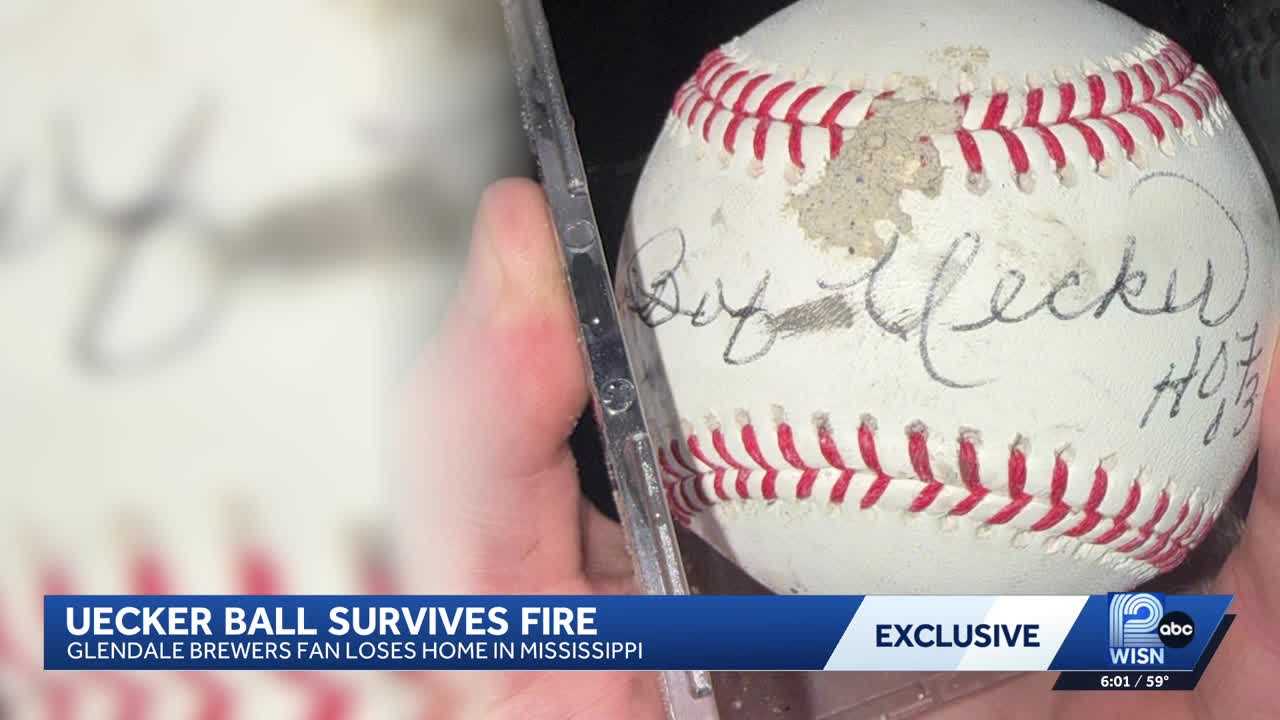 Cherished baseball signed by Bob Uecker survives Mississippi fire — WISN 12 Milwaukee, Los Angeles Community news