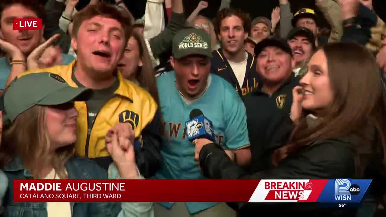 WATCH: Brewers fans react to winning Game 1 of the World Series — WISN 12 Milwaukee, Los Angeles Sports news