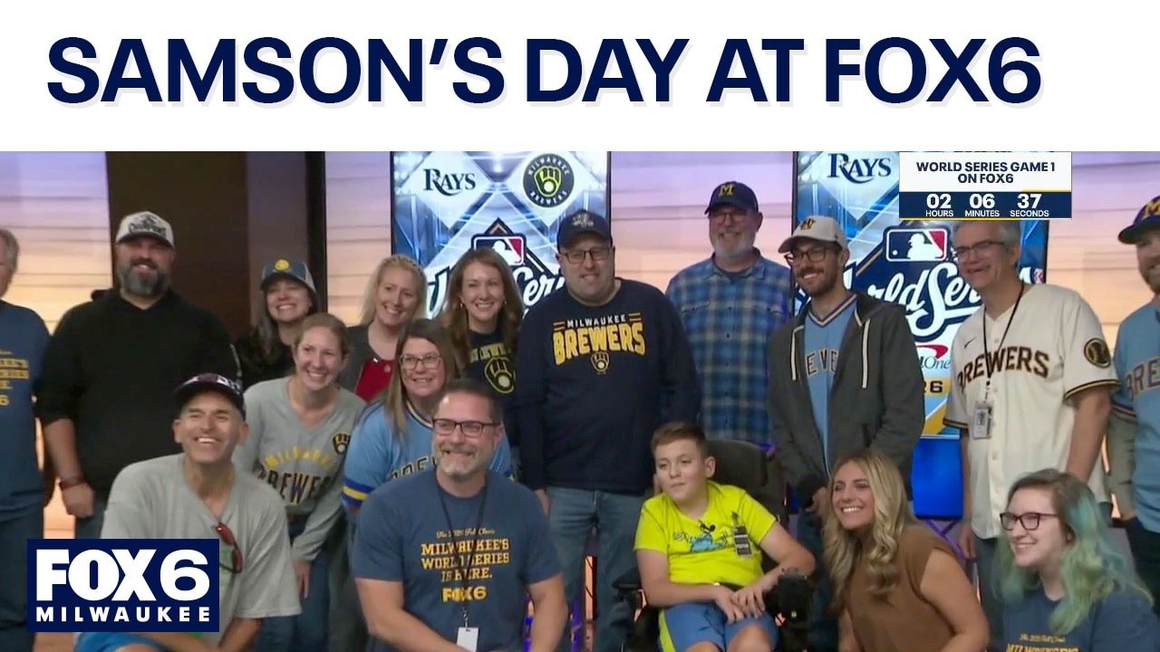 World Series: Young Brewers fan who went viral visits FOX6 — FOX 6 News